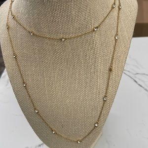 Touchstone Crystal by Swarovski Timeless Treasure Golden Necklace